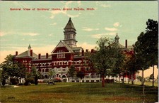 Grand Rapids Mich Soldiers' Home General View Vintage Postcard 4P22-15 picture