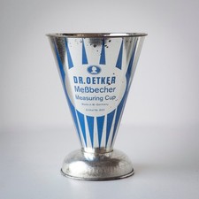 Vintage Dr. Oetker Metal Tin Measuring Cup West Germany  READ picture