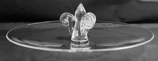 RARE VTG Steuben Fleur di Lis Center Tid Bit Fine American Art Crystal Dish picture