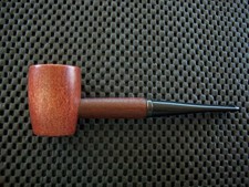 Missouri Meerschaum Ozark Mountain Hardwood Pipe Straight Black Stem picture