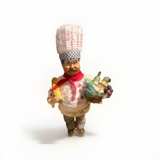 Servette Home Chef Shelf Sitter 19” ,Featuring A Classic Culinary Cuisine Apron picture