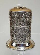 Ca. 1920 Russian Silver Repousse Table Lighter Hallmarked Moscow 84 Zolotnik picture