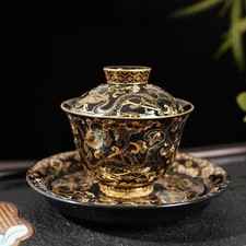 New Dragon Pattern Gaiwan Tea Cup Chinese Style Teaware Brewing Set Home Use picture