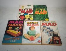 Lot Of 5 Mad Comic/Novel Paperback Magazine Vintage 60s/70s First Printings Wow picture
