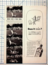 1937 Fleischmann's Gin Ad Alice Marble Tennis Tumble Magazine Print picture