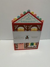 9pc Wood Gingerbread House Figurine Set - Wondershop Brown NIB picture