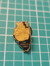 Vtg American Legion Illinois 11 Th District Gold Tone Lapel Pin picture