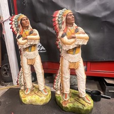 Vintage Indian Chief Statues - 1980 Universal Statuary Model 752  picture