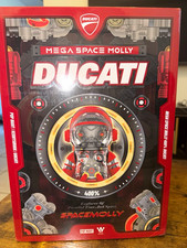 POP MART Mega Space Molly 400% Ducati Vinyl Figure Red/Black Official Licensed picture