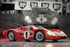 1967 Ford GT40 Mk IV Le Mans Winner Poster Dan Gurney A.J. Foyt Racing Art picture