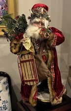 MARK ROBERTS  X-Rare Find GORGEOUS Special SANTA X-Large 22”x15”Limited Edition picture