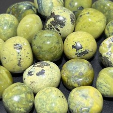 Green Serpentine Tumbled Stones (By The Piece or Pound) Bulk Wholesale Polished picture