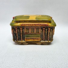 Vintage San Francisco Ceramic Trolly Car Bank picture