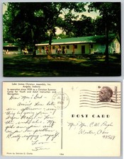 Vtg 1968 Lake James Christian Assembly Angola Indiana Summer Camp Postcard picture