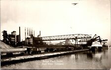 Real Photo Postcard Docks at Rouge Plant at Ford Motor Company~132524 picture