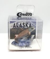 Little Critterz Leap Red Salmon Jumping Fish Miniature Porcelain Figurine AK874 picture