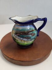 Vintage Colbalt Blue Souvenir Pitcher Vase picture