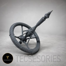 Battlestar Galactica Zephyr Ring Ship 8in Grey 3D Printed Display Model picture