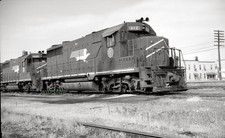 T&P Texas & Pacific Railway Railroad Train Dupo IL 1960s Old Vintage Negative picture