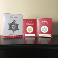 2017,2018,&2019 HALLMARK CLUB EXCLUSIVE ORNAMENTS-A GLISTENING GIFT FOR YOU-NEW picture