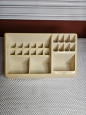 Vintage 70s Burtch Barone Vanity Organizer - Retro Space Age Decor MCM Space Age picture