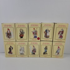 10pc International Santa Claus Collection Figurines w Boxes 1992-1994 IRS picture