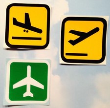 Airport Decals, Set of Three  DEC-0129 picture