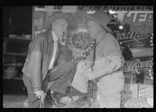 Photo:Crystal City Texas 1939 Residents Talking Outside Grocery Store picture