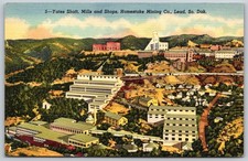 Lead South Dakota Homestake Mining Co Yates Shaft Mills Postcard PC300 picture