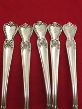 International SIGNATURE 1950 Old Company Monogram S Silverplate 5-Salad Forks picture