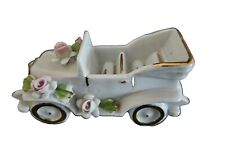 EUC Vintage Capodimonte Porcelain Car Figurine 4.5” L X 2” H X 1 ¾” D, “N” Italy picture