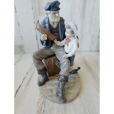 Lladro yarn tall Fisher boat boy sailor figurine statue picture