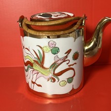 Vintage  A.c.F Japanese porcelain wear Phoenix bird Teapot With Lid picture