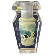 Chinese Reverse Painted Glass Single Vase Depicting Cranes And Landscape. picture