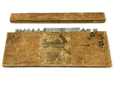Vintage Very Early Stanley No. 45 Combination Plane Cutters Blades Box 1884 PAT picture