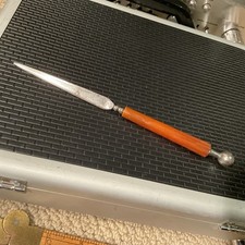 Vintage Art Deco Butterscotch Bakelite Catalin Letter Opener Patented picture