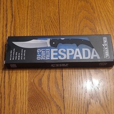 Cold Steel Espada Extra Large Pocketknife AUS-10A G-10 Lockback Plain Black picture
