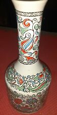 Vintage Metaxa Greek Liquor Porcelain Decanter Jar Vase Floral Design  picture
