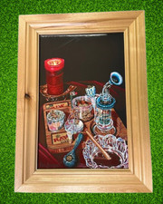 Eric Herrmann 710 Chill RA 2001 Rolling Tray Glass Framed Art Work picture