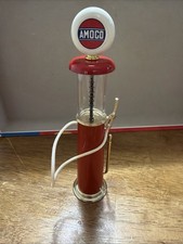 Vintage Gearbox Amoco Silver & Red Gas Pump 8” Vintage Collectible picture