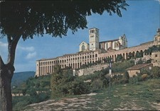 Assisi, Italy St. Francis's Basilica Monastery Original Vintage Postcard picture