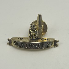 Vintage ROJ Sioux City Court 124 Billiken Obelisk Pin  picture
