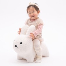 BRUNA BONBON Fluffy White Rabbit Miffy Fuwamoko 28×51.5×47.5cm From Japan picture