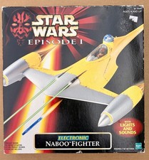 Vintage 1999 Star Wars Episode I Electronic Naboo Fighter Vehicle Sealed Hasbro picture