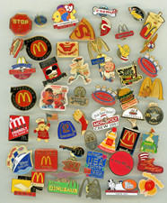 Lot of 50 Vintage 80s-90s McDonald’s Employee Pins International Japan Taiwan 15 picture