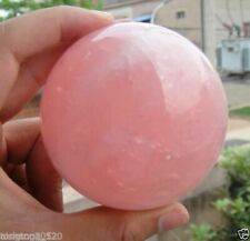 Natural Pink Rose Quartz Magic Crystal Healing Ball Sphere 30/40/50/60MM+Stand  picture