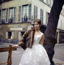 Andrea Parisy on the Place de Furstenberg in Paris circa 1960 France OLD PHOTO 2 picture