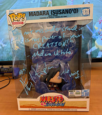 Funko Pop Moment Naruto Shippuden Madara Uchiha #1878 LE signed JSA CR28210 picture