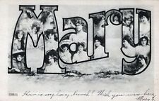Mary Name Many Faces Postcard - udb - 1906 picture