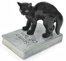 ➸ NORTHERN ROSE Miniature Figurine Black Cat Scaredy Tales picture